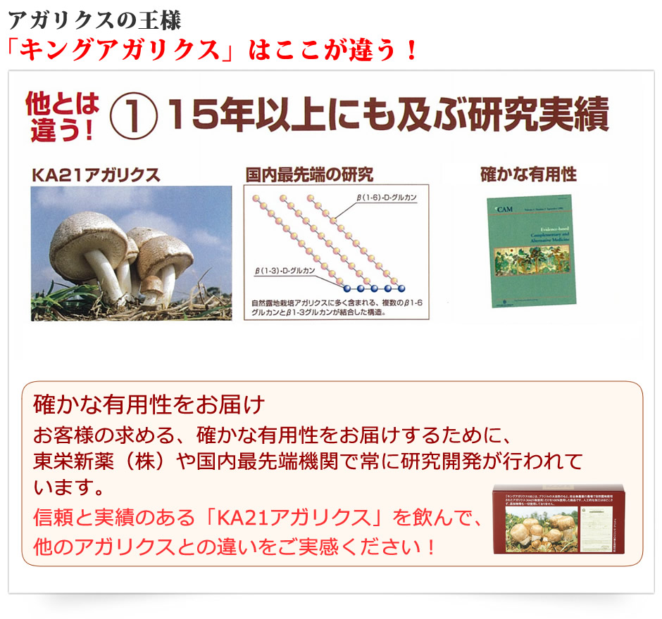 キングアガリクスはここが違う